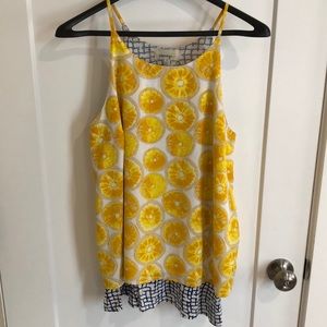 Lemon slice sleeveless top